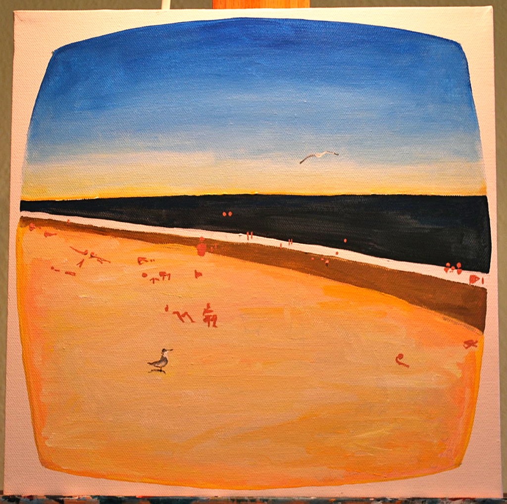 Beginnings of a Beach Painting